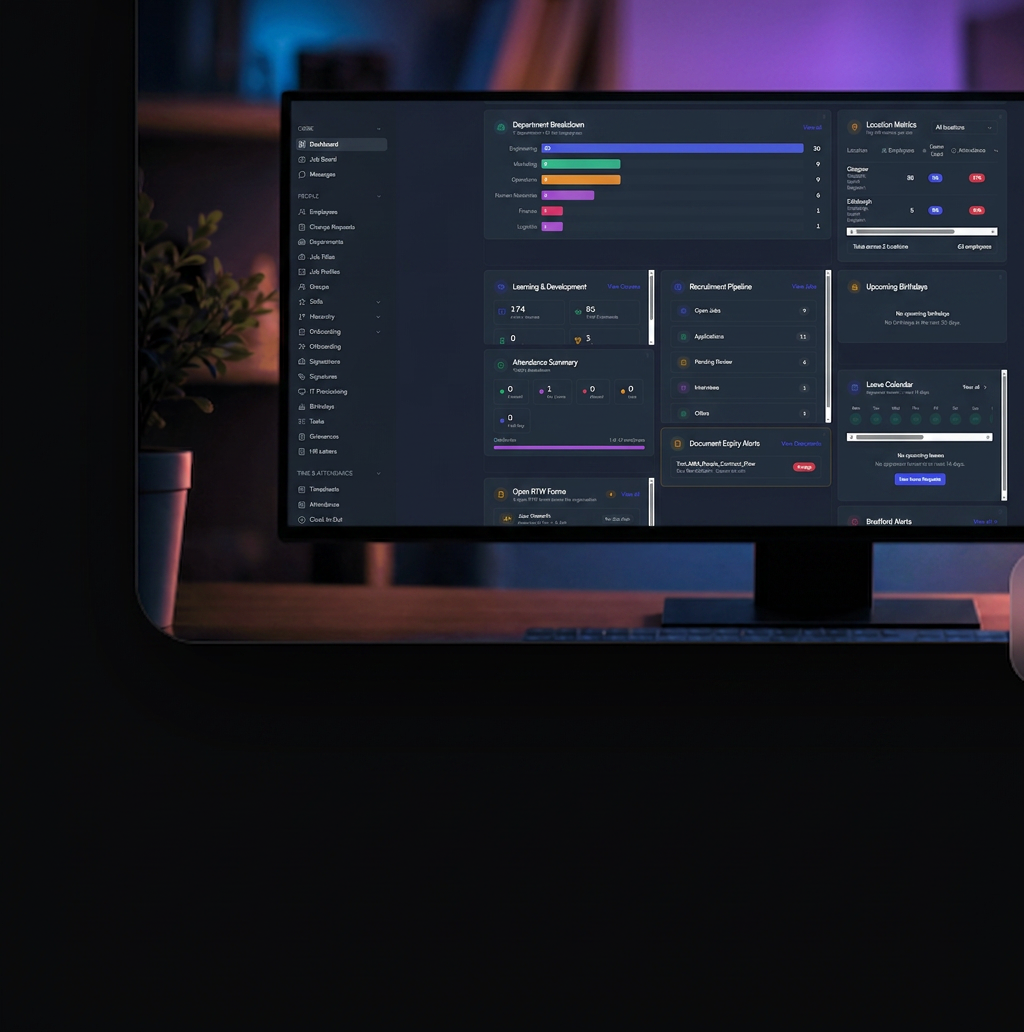 MiMPeople platform: people performance analytics dashboard